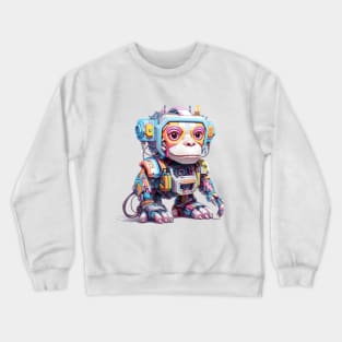 Cartoon monkey robots. T-Shirt, Sticker. Crewneck Sweatshirt